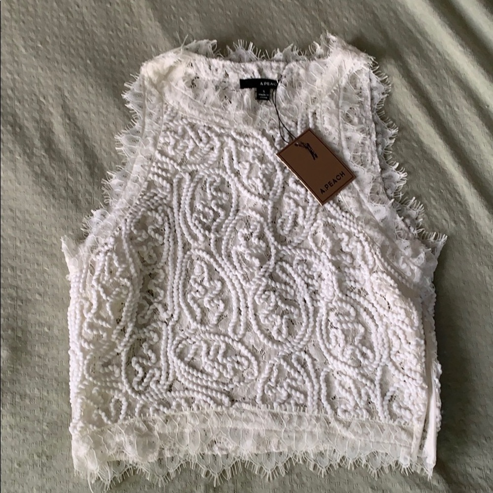 Lace crop top